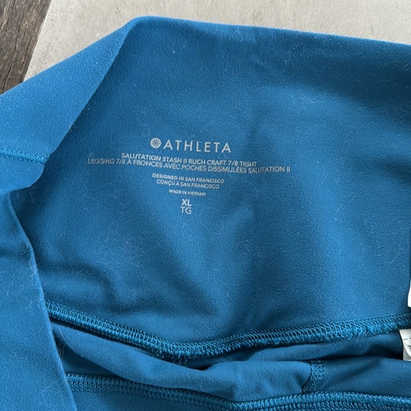 Athleta salutation stash II ruch 7/8, Sz XL, EUC - Picture 5 of 8